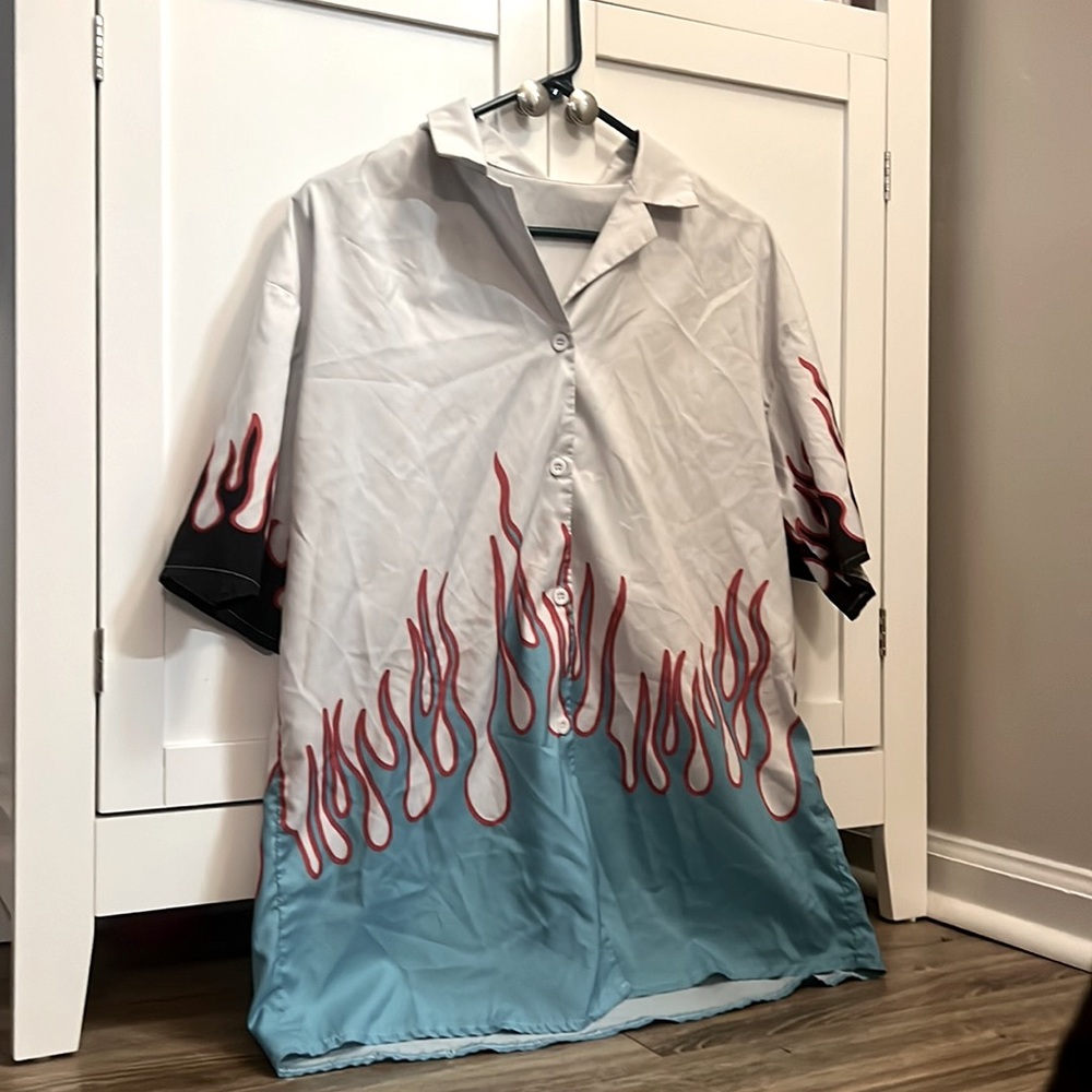 cool flames button up